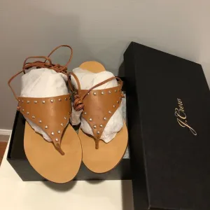 ⭐️ J. Crew Ankle-tie thong sandals