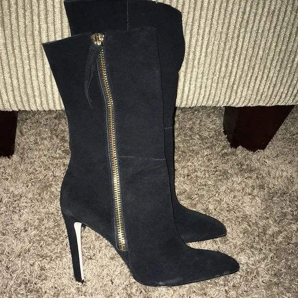 - Nieman marcus NWT real suede calf hi boots