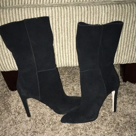 - Nieman marcus NWT real suede calf hi boots