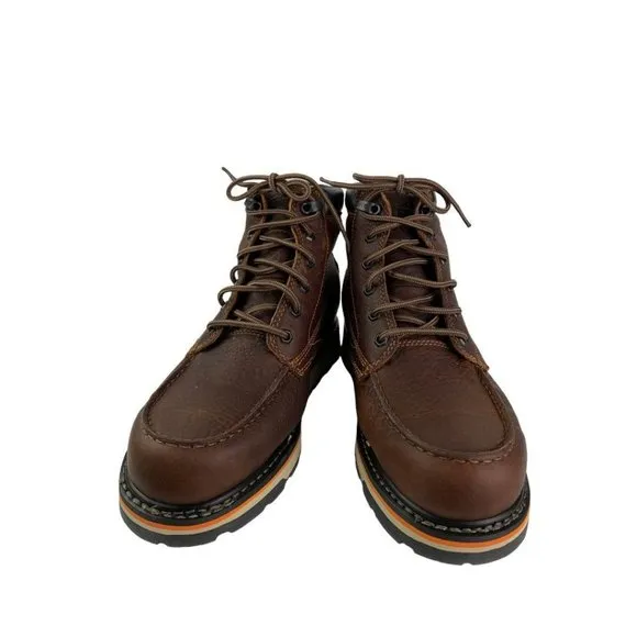 11.5W Wide Timberland Pro Men's Gridworks 6&quot; New Soft Toe Boots TBOA1KRQ214 Brow