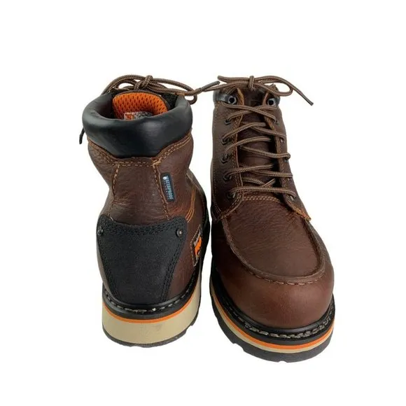 11.5W Wide Timberland Pro Men's Gridworks 6&quot; New Soft Toe Boots TBOA1KRQ214 Brow