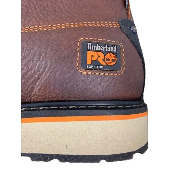 11.5W Wide Timberland Pro Men's Gridworks 6&quot; New Soft Toe Boots TBOA1KRQ214 Brow