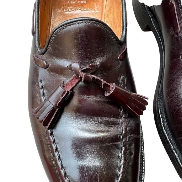 $1,200 Church’s Tassel Binder Kingsley Loafers Oxblood Burgundy Leather US 9.5