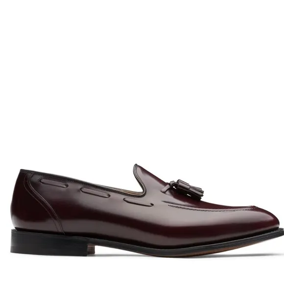 $1,200 Church’s Tassel Binder Kingsley Loafers Oxblood Burgundy Leather US 9.5