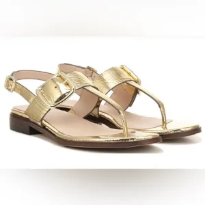 ✨27 EDIT✨Gold Foil Erika Sandals