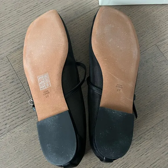3.1 Phillip Lim Black Flats with Square Toe