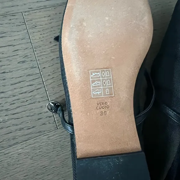 3.1 Phillip Lim Black Flats with Square Toe
