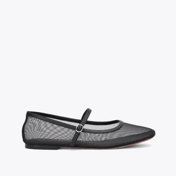 3.1 Phillip Lim Black Flats with Square Toe