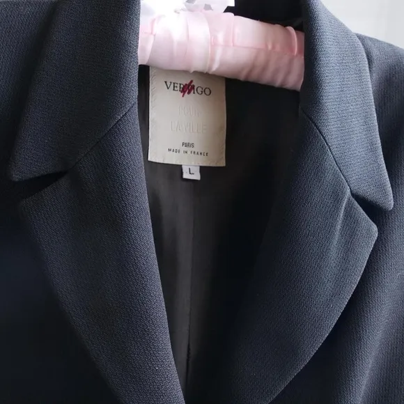 90s Vertigo Pour La Ville longline black blazer