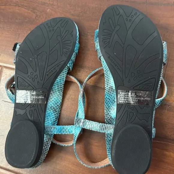 Abeo Bio System Samantha Snakeskin Pattern Sandals Shoes