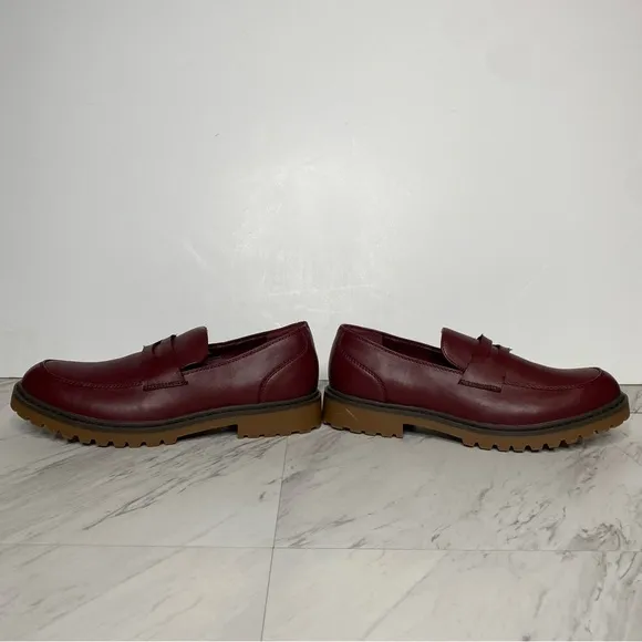 Abound Tate Burgundy Red Lug Penny Loafer 8 1/2 M