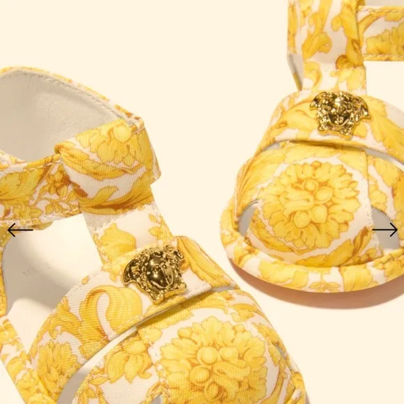 Absolutely darling Versace, baby shoes size 15