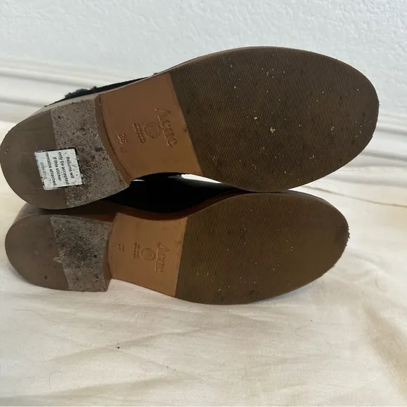 ACNE Clover Moto Ankle Boots size 6 or EU 36