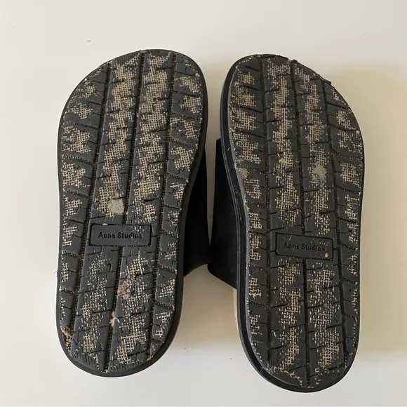 Acne Studios Suede Modern Thong Sandal Size 36 6 Rope Knot Platform