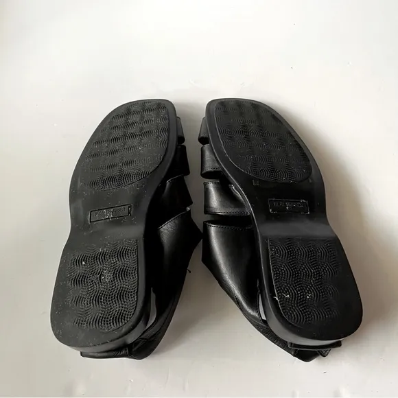 Adam Derrick To Boot New York Barbados Handmade Black Leather Sandals Size 40/7