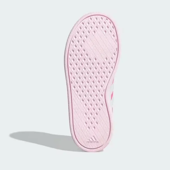 Adidas Breaknet Lifestyle Court Girls Pink &amp; White Lace Sneakers