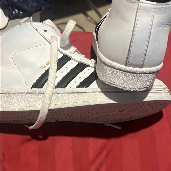 Adidas Classic White Sneakers with Black Stripes
