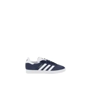 Adidas Gazelle Leather Sneakers with Contrasting Side Bands Men Blue