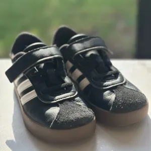 Adidas Kids Black and White Sneakers