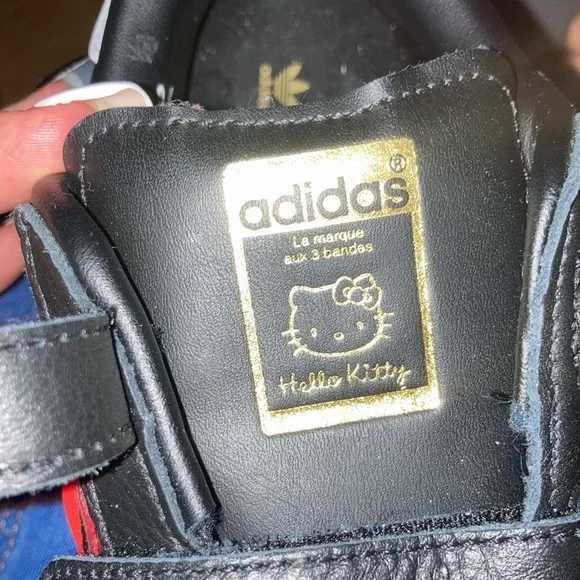 Adidas Kids Black and White Sneakers