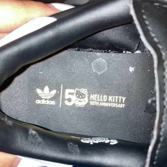 Adidas Kids Black and White Sneakers