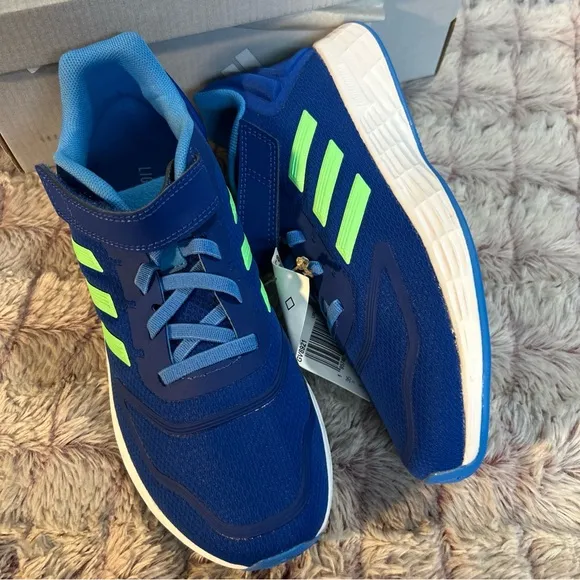 Adidas Kids Blue and Green Sneakers