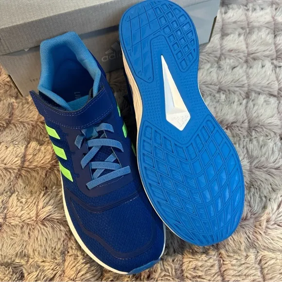 Adidas Kids Blue and Green Sneakers