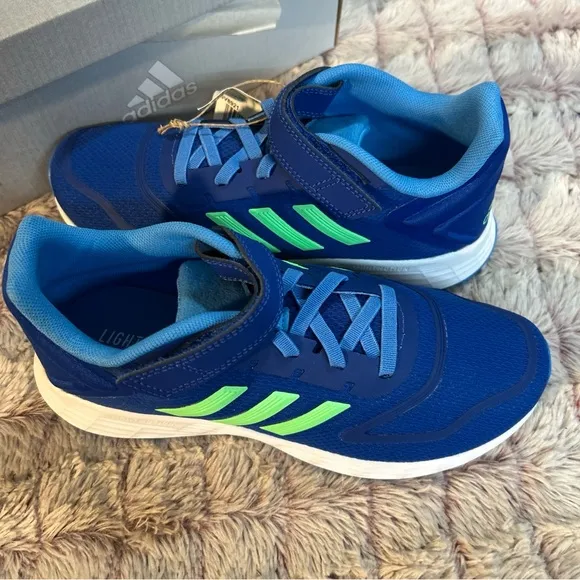 Adidas Kids Blue and Green Sneakers