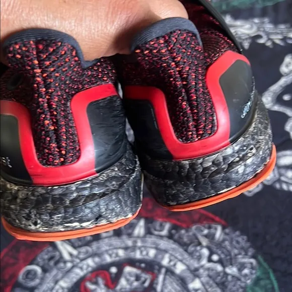 Adidas Kids Red and Black Sneakers