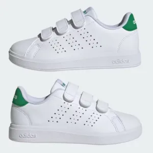 Adidas Kids White and Green Sneakers