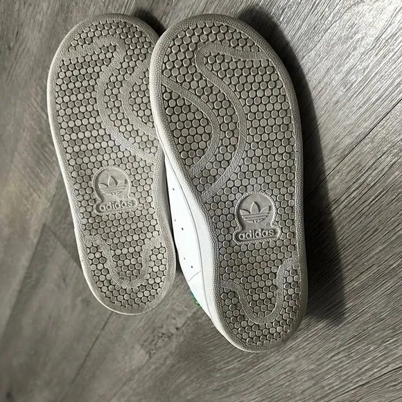 Adidas Kids White Sneakers with Colorful Laces