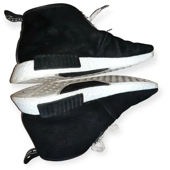 ADIDAS NMD_C1 Core Black CHUKKA mid top lace up men sneakers suede S79146 sz 7.5