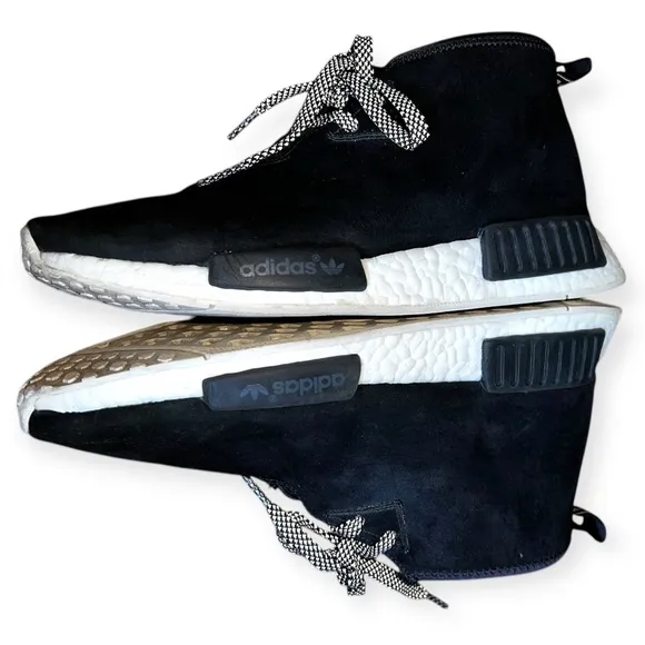 ADIDAS NMD_C1 Core Black CHUKKA mid top lace up men sneakers suede S79146 sz 7.5