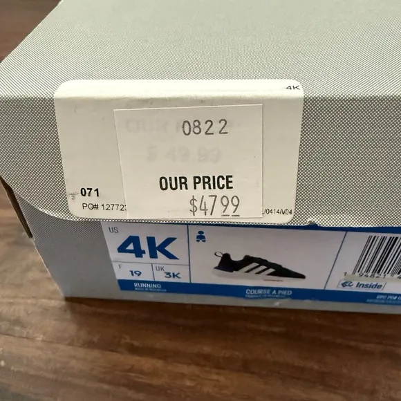 Adidas Racer TR21 Toddler Sneakers Size 4k Brand New