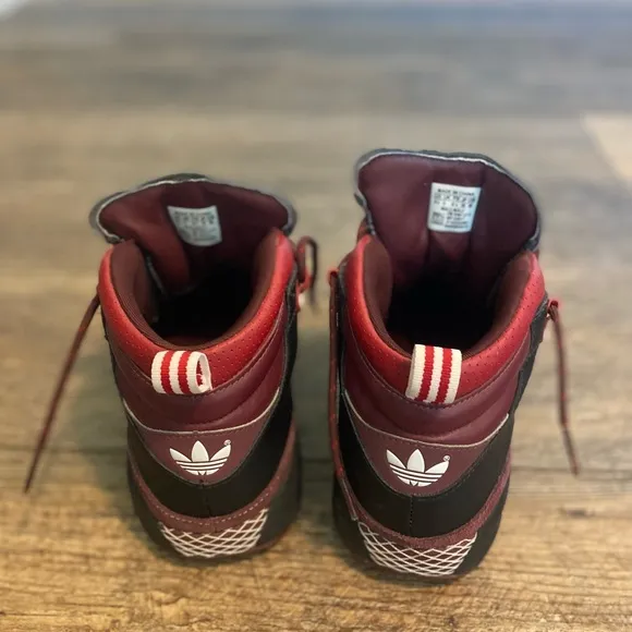 Adidas Red and Black Sneakers