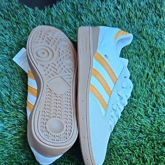 Adidas White and Blue Sneakers