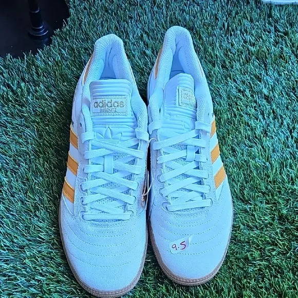 Adidas White and Blue Sneakers