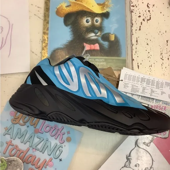Adidas Yeezy Kids Blue Sneakers