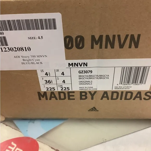 Adidas Yeezy Kids Blue Sneakers