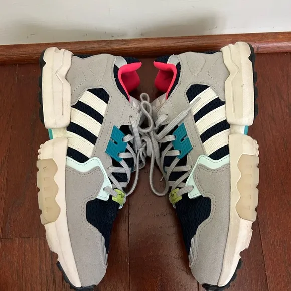 ADIDAS ZX TORSION W Collegiate Navy/ Off White/ Grey size 8 excellent