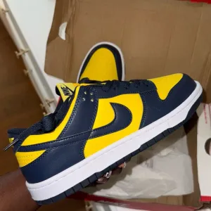 Adult Nike Yellow and Blue Sneakers