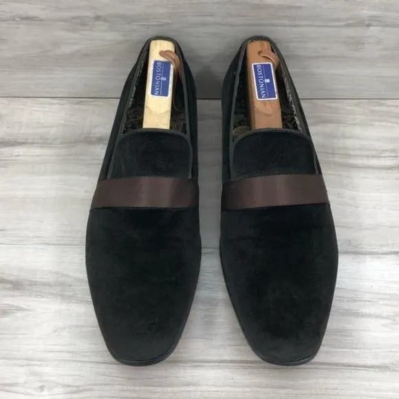 After Midnight Loafers Mens 10 Brown Velvet Slip On Shoes