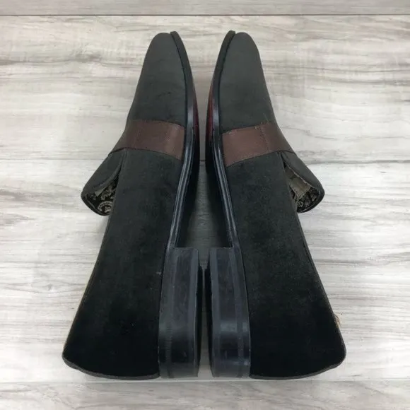 After Midnight Loafers Mens 10 Brown Velvet Slip On Shoes