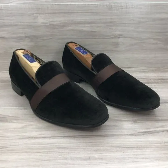 After Midnight Loafers Mens 10 Brown Velvet Slip On Shoes