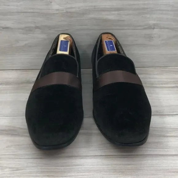 After Midnight Loafers Mens 10 Brown Velvet Slip On Shoes