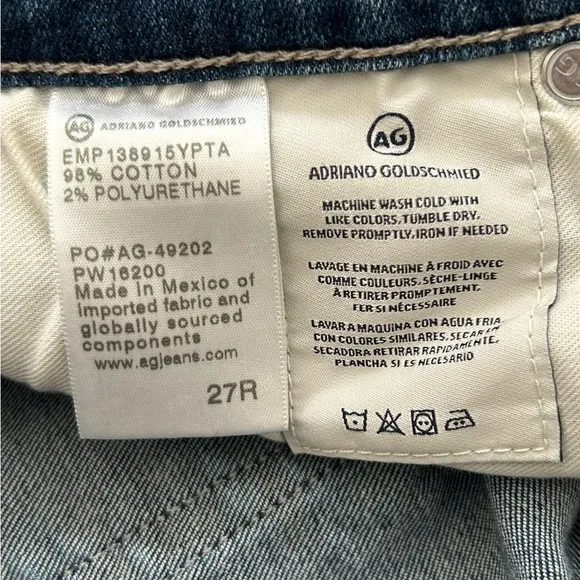 AG Adriano Goldschmied The Legging Ankle Skinny Jeans Denim Pant Blue Size 27R