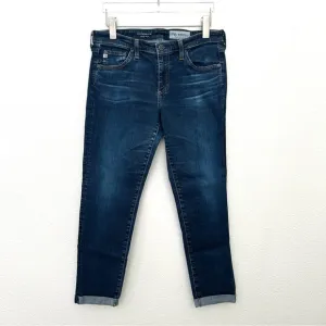 AG Adriano The Stilt Roll-Up Jeans Denim Pant Cigarette Cuffed Blue Size 29
