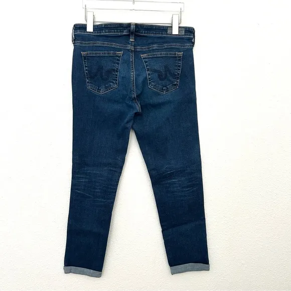 AG Adriano The Stilt Roll-Up Jeans Denim Pant Cigarette Cuffed Blue Size 29