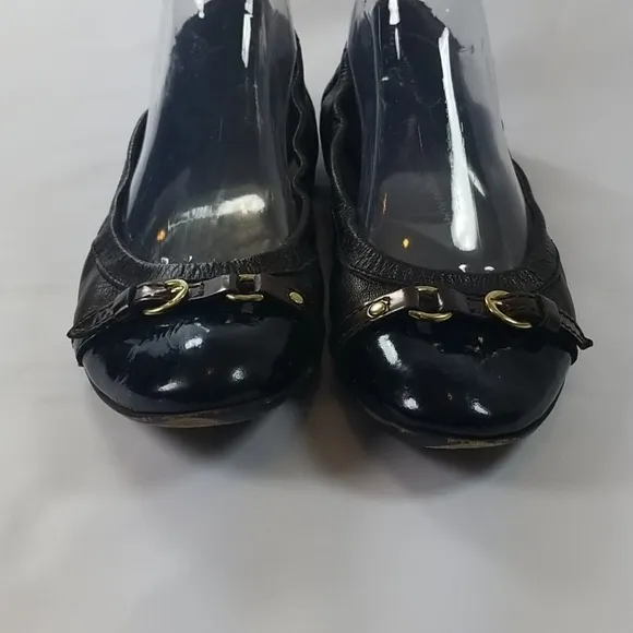 AGL Bronze Brown Leather Ballet Flats 40/10