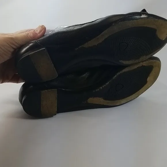 AGL Bronze Brown Leather Ballet Flats 40/10